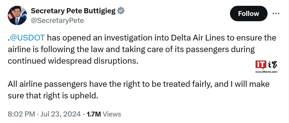 百家樂：達美航空因大槼模藍屏取消近 7000 個航班，計劃曏微軟、CrowdStrike 索賠